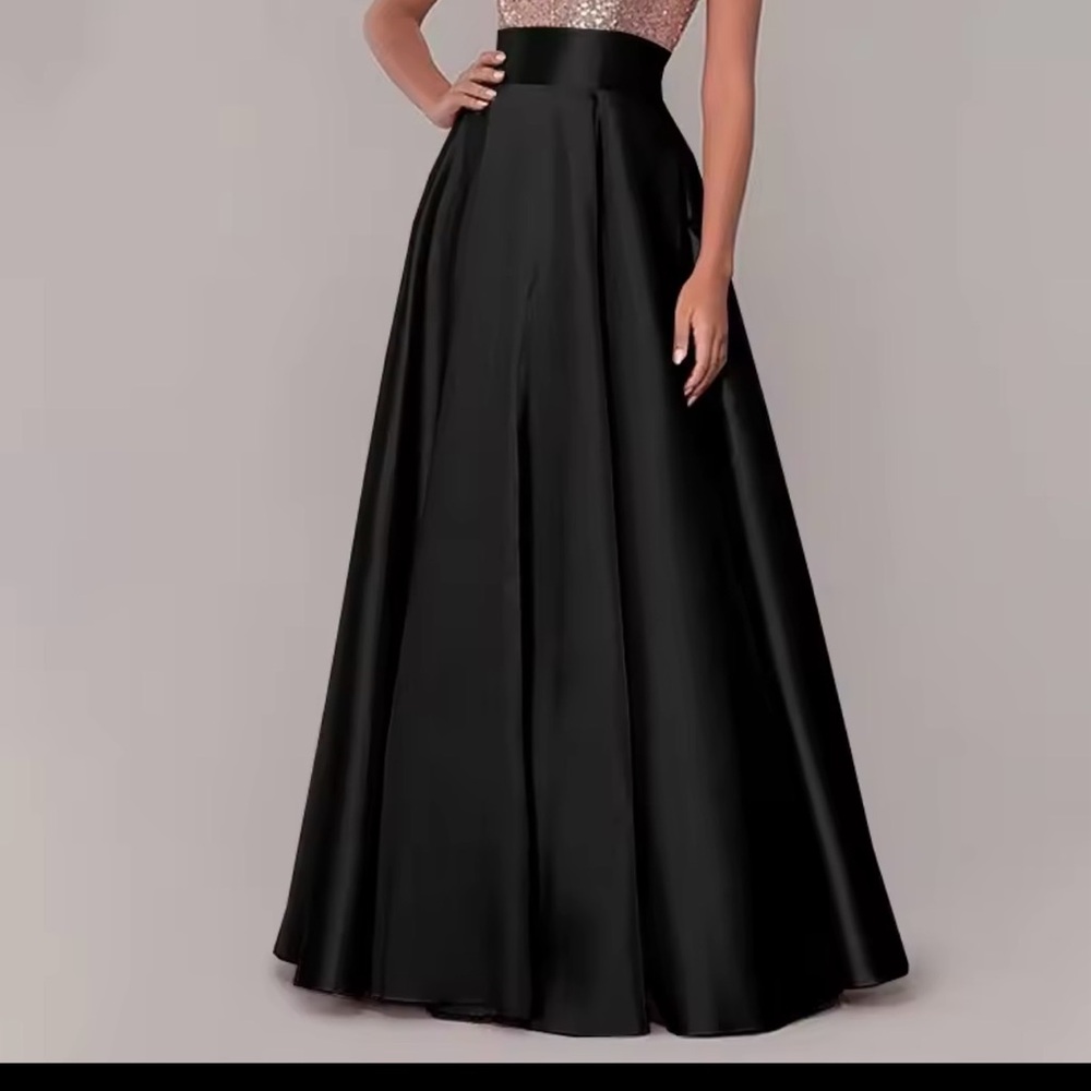 Women’s High Waist Satin Skirt
